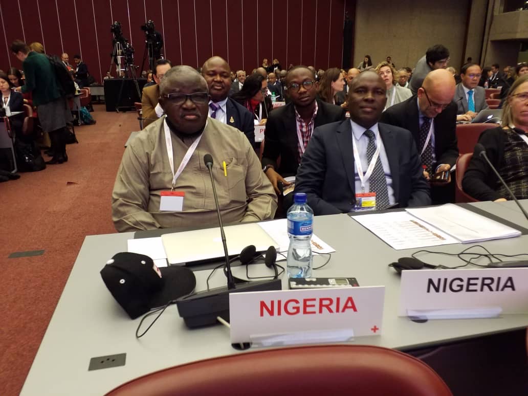 Nigerian Delegation to the 33rd Conference of the International Red Cross & Red Crescent, 8 December 2019